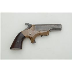 Southern single shot derringer, .41 cal.,  2-1/2” barrel, brass frame, wood stock, 3073  in good con