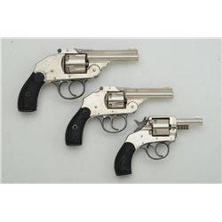 Lot of three DA revolvers, all require  registration as post 1898; 1. U.S. Revolver,  .38 cal., nick