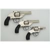 Image 1 : Lot of three DA revolvers, all require  registration as post 1898; 1. U.S. Revolver,  .38 cal., nick