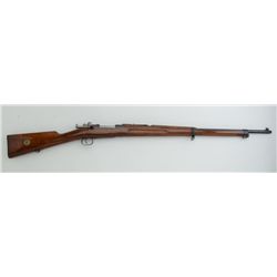 Mauser bolt action rifle, 1917 dated, 6.5mm  cal., 29-1/2” barrel, import-marked, blue  finish, wood