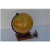 Image 2 : World globe, approx. 10” in diameter, on wood  base with copper support, circa 1940’s in  overall go