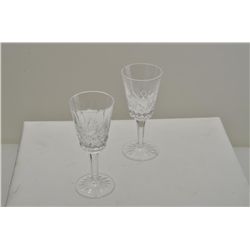 Lot of 12 matching Waterford crystal glasses,  5” in height.  Est.:  $75-$150.