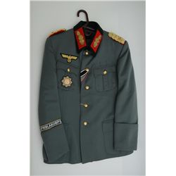 German General’s uniform jacket in overall  very good condition with shoulder and lapel  boards and 