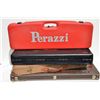 Image 1 : Lot of 4 misc. shotgun cases including a  Perazzi, a Benelli, a Winchester and a brown  unmarked cas