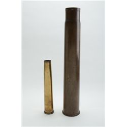 Lot of 2 artillery shells, 3” and a 40mm.   Est.:  $25-$50.