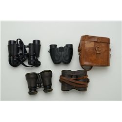 Lot of 5 pair of misc. binoculars, some WW II  era.  Est.:  $100-$150.