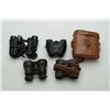 Image 2 : Lot of 5 pair of misc. binoculars, some WW II  era.  Est.:  $100-$150.