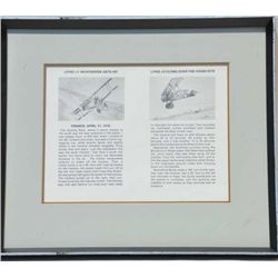 Lot of misc. framed aviation and military  pictures.  Est.:  $75-$150.