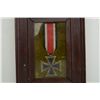 Image 1 : Framed German Iron Cross and ribbon (dated  1939).  Est.:  $75-$125.