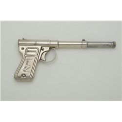 Diana air gun, pre-war to 1950’s, nickel over  stamped metal; action working at time of  description