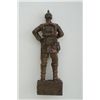 Image 2 : Small metal statue of a WW I German soldier  in uniform, approx. 11” in height.  Est.:   $50-$100.