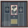 Image 1 : Framed and matted display commemorating  Germany’s Red Barron Manfred Von Richthofen  with copy of a