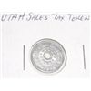 Image 1 : UTAH SALES TAX TOKEN *RARE HARD TO FIND*!! TOKEN CAME OUT OF SAFE BOX!!