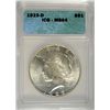 Image 1 : 1923 D PEACE DOLLAR ICG MS64 WHITE!