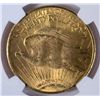 Image 3 : 1924 $20.00 St. GAUDENS GOLD PIECE, NGC MS-63