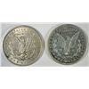 Image 2 : ( 2 ) NICE CIRCULATED MORGAN SILVER DOLLARS,  1897-O AND  1921-P