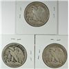 Image 2 : (3)- 1928-S WALKING LIBERTY HALF DOLLARS "GRADING SET" (GOOD,VG,FINE)