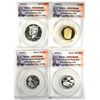 Image 2 : 2009-S ANACS SILVER PROOF SET 18 COINS ALL ANACS PROOF 70 DEEP CAMEO! RARE FIRST