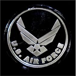 UNITED STATES AIR FORCE FEATURED ON A ONE OUNCE .999 SILVER ART ROUND