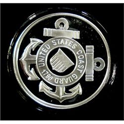 UNITED STATES COAST GUARD FEATURED ON A ONE OUNCE .999 SILVER ART ROUND