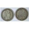 Image 1 : 1909 VF & 1909-D VF BARBER QUARTERS