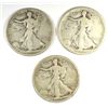 Image 1 : (3) 1918-D WALKING LIBERTY HALF DOLLARS "GRADING SET" (GOOD,VG,FINE)