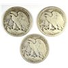 Image 2 : (3) 1918-D WALKING LIBERTY HALF DOLLARS "GRADING SET" (GOOD,VG,FINE)