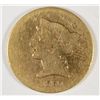 Image 1 : 1860-S $5 GOLD LIBERTY VG RARE DATE! TRY TO FIND IT!