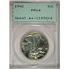 Image 1 : 1942 WALKING LIBERTY HALF DOLLAR PCGS PROOF 64 RATTLER HOLDER