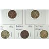 5-1916 BUFFALO NICKELS "GRADING SET" (AG,GOOD,VG,FINE,VF)