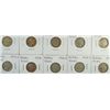 10 BUFFALO NICKELS (19-S,20-D,20-S,21,23,23-S,24,24-D,24-S,25-D) AG-VF