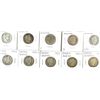 Image 1 : 10 BARBER QUARTERS (00,01,02,02-O,03,04,04-O,05,05-O,05-S) AG-VF