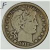 Image 1 : 1912 BARBER HALF DOLLAR F/VF