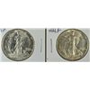 Image 1 : 1944-D MS64 & 1944-S MS62 WALKING LIBERTY HALF DOLLARS