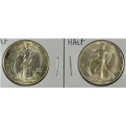 1946-D MS64 & 1946-S MS63 WALKING LIBERTY HALF DOLLAR