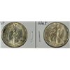 Image 1 : 1946-D MS64 & 1946-S MS63 WALKING LIBERTY HALF DOLLAR
