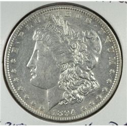 1894 MORGAN DOLLAR AU58