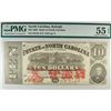 Image 1 : 1863 $10 STATE OF NORTH CAROLINA NOTE PMG 55 EPQ