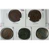 5 LARGE CENTS (49,50,51,53,56) GOOD-FINE
