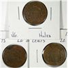 3-1864 TWO CENT "GRADING SET" (AG,GOOD,VG)