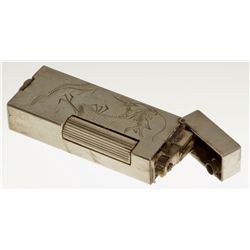 Shanghai Dunhill Dragon Engraved Sterling Lighter