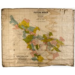 NV,Pioche-Lincoln County,Pioche, Ely Mining District Map