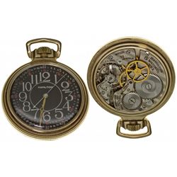 PA,Lancaster-,Hamilton 16 Size 22J Military Pocket Watch