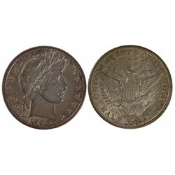 1900 AU. Barber Half Dollar
