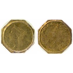 BG-734 Octagonal 25c 1863