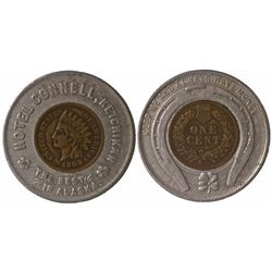 AK,Ketchikan-,Hotel Connell Encased 1909 Cent