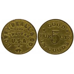 Dakota,Fort Sanders-Albany County,Lowry, Beall & Co. Token *Territorial*