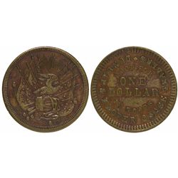 KS,Witchita-,Dunlap & Florer Osage Trader Token