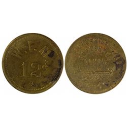 NM,Fort Wingate-,W.F.M. Token