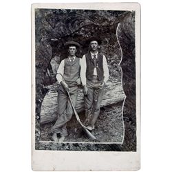 ,-,Cabinet Card of Two Rough Riflemen